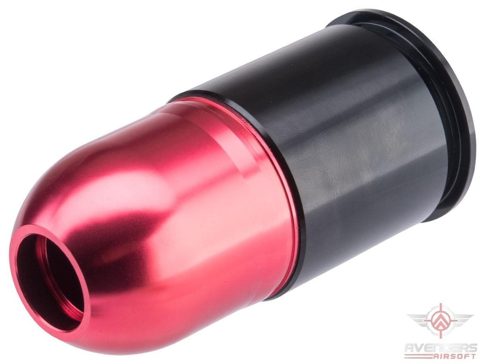 Avengers 40mm Airsoft Gas Shell (55rd Multi-Purpose – Red)
