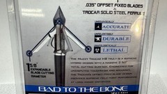 2 packs 🏹🎯 Muzzy 3 BLADE Trocar 100 Grain Archery Hunting Fixed Broadhead 🏹🎯