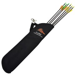 1X Hunting Shooting Archery Quiver Arrow Holder Bow Back Shoulder Bag Zip Pocket
