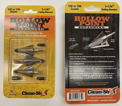 Hollow Point Broadheads Arrow Blade 100 and 125 Grains 3 Pack