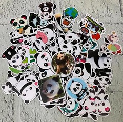 100 Pieces Panda Stickers Vinyl Panda Decals Party Supplies Waterproof