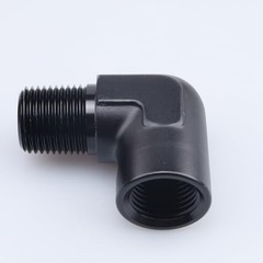 90 Degree 1/2″ NPT 1/2 NPT to 1/2 NPT female npt to male npt elbow black