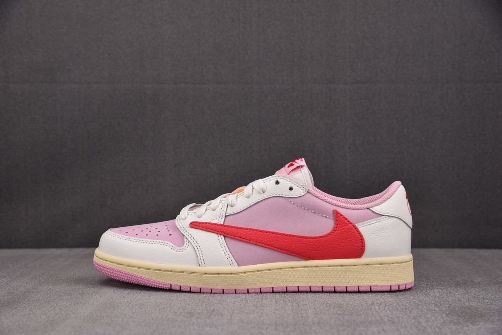 Air J*rdan 1 Retro Low “Travis Scott Sail Tropical Pink” IQ7604-101 Men’s Size