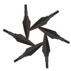 12/24X Traditional Broadheads 150 Grain Archery Arrowhead for Hunting and Target