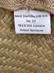Vintage 2006 Australian Outback Spectacular Straw Hat R.M. Williams Size S/M