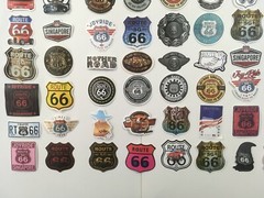 Route 66 Stickers American Travel United States Roads Highway Singapore 66 Road