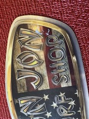 RON JON Surf Shop Surfing Glossy Promo Advertising sticker American Flag Version