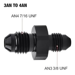 4AN Male to AN3 Male Flare Reducer Coupler Union Adapter 4AN to 3AN Straight