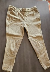 Ariat Sport Womens Riding Breeches 36L Beige Tan Equestrian Pants 36 Waist GUC