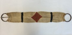 Vintage Mohair Wool Horse Saddle Cinch Girth Western Tack Diamond Pony