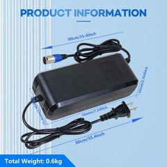 29.4V 5Amp Lithium Battery Charger 3 Pin XLR Connector for 24V 25.2V Li-ion B…