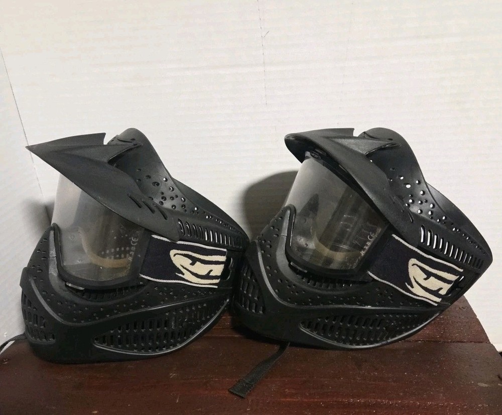 JT Paintball Mask Vison Goggle Strap Helmet Vented Ventaltion Two Pre-owned