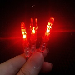 6/12pcs Archery Glowing LED Nocks ID5.2mm for Crossbow Arrows Tails Hunting Tool