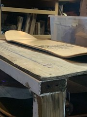 9.25” Shred Skateboards skateboard deck. Shaped with a Short wheelbase