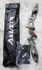 Akusta 25″ Fotron CNC Recurve Riser / Right Hand / Metal Gray