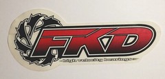 FKD Skateboard Bearings Sticker 7.75” Original Vintage late 90s Y2K