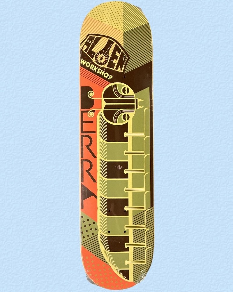 SUPER RARE Alien Workshop Skateboard Deck Steve Berra Glugs 7.8 NOS 2006 Vintage
