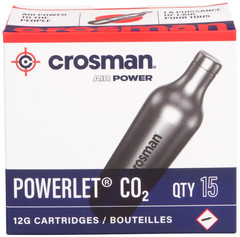 Crosman Powerlet CO2 Cartridges 12-gram 15-Count