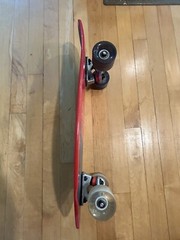 Kryptonics CALIFORNIA Skateboards Gray & Red EST 1965 FAST RELIEF 23 in. long