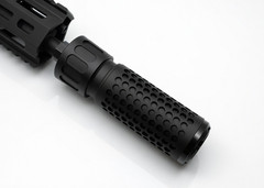 Shadow MKII 4″ Muzzle Brake & Blast Redirect Sleeve Combo for 1/2*28 GBB AEG SYS