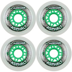 Labeda Asphalt Outdoor Inline Roller Hockey Wheels 80mm White 83A Outdoor 4-Pack
