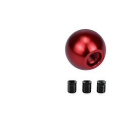Osilly Car Round Ball Gear Shift Knob, Aluminum Alloy Vehicle Lever Shifter Red