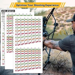 AOLAMEGS Archery Sight Tape, Weatherproof Bow Sight Tapes and Calibration Tapes,