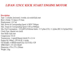Lifan 125cc 140cc 150cc Engine Motor Kits Kick/Electric Start for CRF50 Z50A SSR