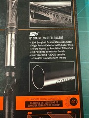 CRBN IC SS8 barrel (CAMO) w/ Stainless Steel .689 insert: AC thread. BNIB!