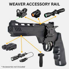 Crosman Vigilante CO2 Revolver Air Gun Kit – .177 Cal Pellet/BB Air Pistol