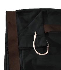 Heavy Duty 40inx50in Nylon Laundry Bag with Strap – Black