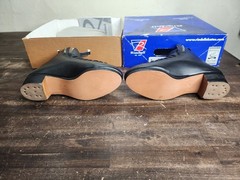 Riedell 336 Roller Skate Boots New SZ 5.5 M NOS BLACK LEATHER HIGH QUALITY VTG