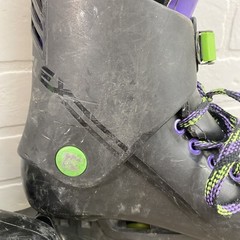 Vintage Variflex City Heat Xp Black Green Purple Inline Skates Sz Unknown Read