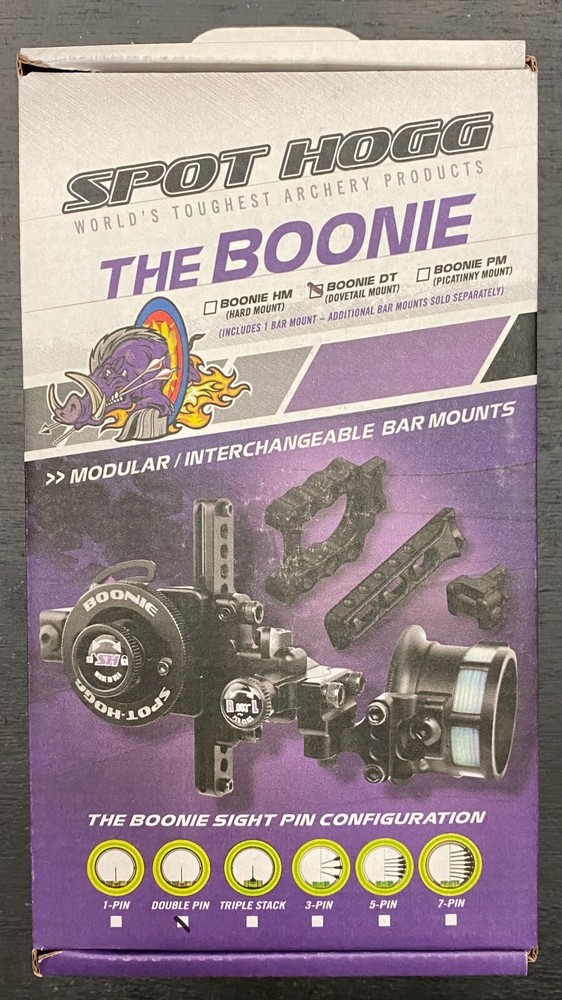 Spot Hogg The Boonie Double Pin With Dovetail Mount Right Hand .019 New