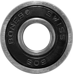 BONES SWISS Skateboard Bearings 8-Pack 8mm Precision Competition Size 608 (Std)
