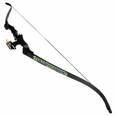 40 lb Black / White / Camo Camouflage 62″ Archery Hunting Takedown Recurve Bow