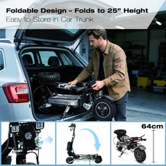 Dual Motor 5600W Single Swing Arm Electric Scooter 60V/30AH NFC 56MPH Offroad US
