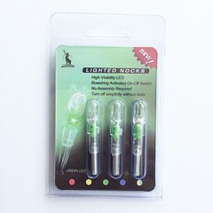 3PCS Archery LED Lighted Nocks Tail 6.2mm For Compound Bow Hunting Arrow Nocks