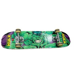 Vintage 2002 Marvel The Incredible Hulk Caution Skateboard 31”