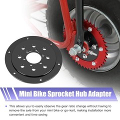 Black Split Sprocket Adapter For Predator 212cc 196cc 97cc 79cc CT200U CT100U