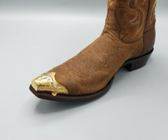 WESTERN COWBOY BOOT TIPS Pair – Long Horn Flat Tips