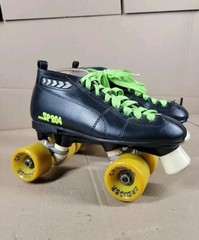 Vtg Labeda SP204 Roller Speed Skates Sz 6 Leather Quad Cruiser Pacer Derby