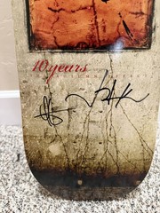 10 Years Band Autographed Signed Skateboard