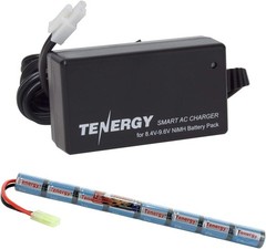 Versatile 9.6V 1600mAh NiMH Battery & Charger Combo with Mini Tamiya Connector