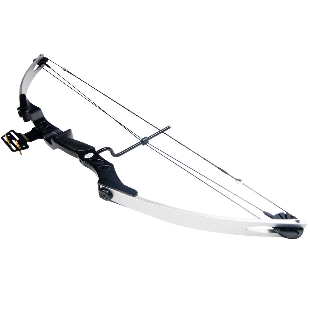 40-55 lbs Silver Archery Hunting Compound Bow Shooting For Adults 75 50 30