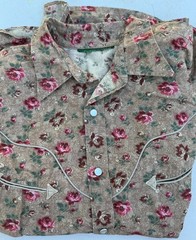 Women’s Vintage Ralph Lauren Western Shirt – Country Floral Pattern – 46″ Bust