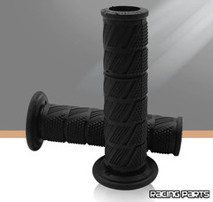 Motorcycle Rubber Grips 22mm Retro Handlebar for Cafe Racer Bike