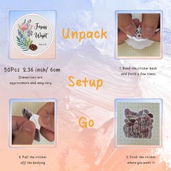 50Pcs Bible Verse Stickers, Inspirational Jesus Sticker, Waterproof, Fade-Res…