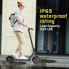 Ladped LP10 500W 10′ Foldable Electric Scooter, 22MPH with Dual Braking System