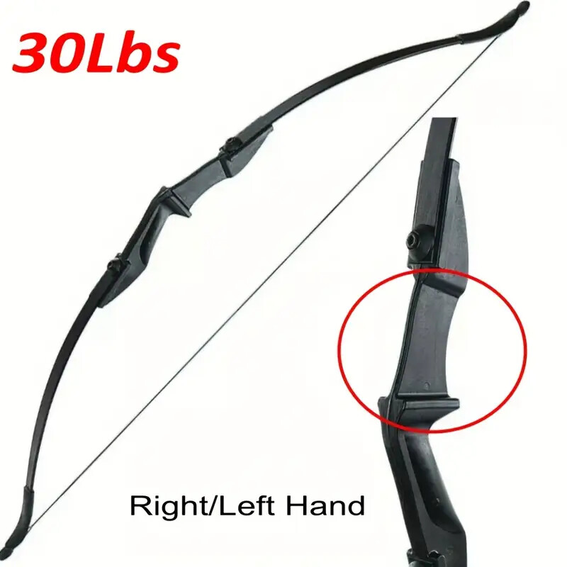 57 in 30/40Lbs Archery Recurve Bow Right Left Hand Black for Beginner Teenagers